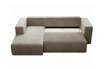 Listowel 3-sits Hörnbäddsoffa beige - Møbler - Sofaer - Sovesofaer - Sovesofa divan