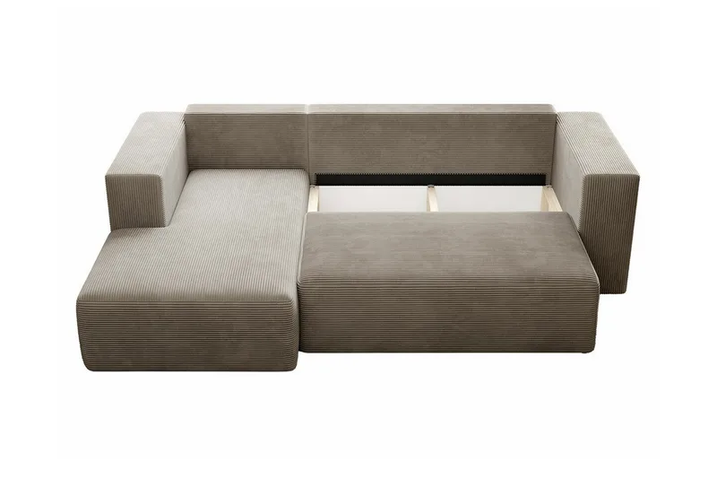 Listowel 3-sits Hörnbäddsoffa beige - Møbler - Sofaer - Sovesofaer - Sovesofa divan