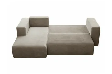 Listowel 3-sits Hörnbäddsoffa beige - Møbler - Sofaer - Sovesofaer - Sovesofa divan