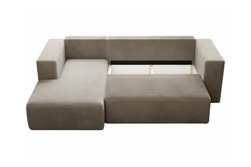 Listowel 3-sits Hörnbäddsoffa Black - Møbler - Sofaer - Sovesofaer - Sovesofa divan