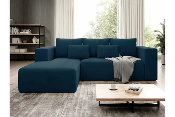Listowel 3-sits Hörnbäddsoffa Dark blue - Møbler - Sofaer - Sovesofaer - Hjørnesovesofa