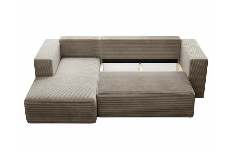 Listowel 3-sits Hörnbäddsoffa Dark green - Møbler - Sofaer - Sovesofaer - Hjørnesovesofa