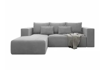 Listowel 3-sits Hörnbäddsoffa Light grey/Dark grey - Møbler - Sofaer - Sovesofaer - Sovesofa divan