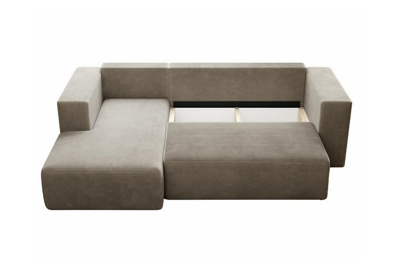 Listowel 3-sits Hörnbäddsoffa NO_BRAND beige - Møbler - Sofaer - Sovesofaer - Sovesofa divan