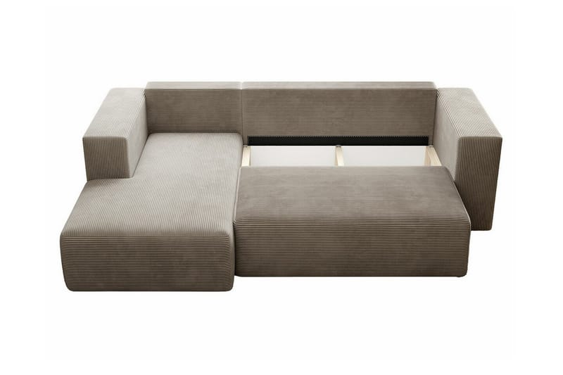 Listowel 3-sits Hörnbäddsoffa NO_BRAND beige - Møbler - Sofaer - Sovesofaer - Sovesofa divan