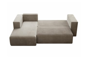 Listowel 3-sits Hörnbäddsoffa NO_BRAND Beige/Light beige - Møbler - Sofaer - Sovesofaer - Sovesofa divan