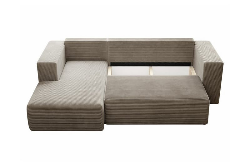 Listowel 3-sits Hörnbäddsoffa NO_BRAND Beige/Light beige - Møbler - Sofaer - Sovesofaer - Sovesofa divan