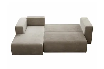 Listowel 3-sits Hörnbäddsoffa NO_BRAND Dark yellow - Møbler - Sofaer - Sovesofaer - Sovesofa divan