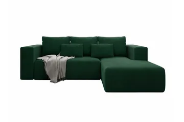 Listowel 3-sits Hörnbäddsoffa NO_BRAND Green - Møbler - Sofaer - Sovesofaer - Sovesofa divan