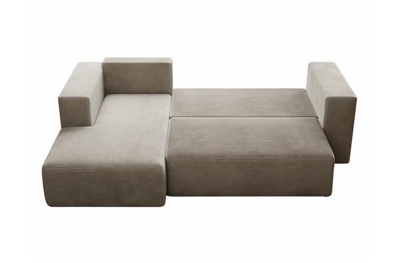 Listowel 3-sits Hörnbäddsoffa NO_BRAND Light grey/Dark grey - Møbler - Sofaer - Sovesofaer - Sovesofa divan
