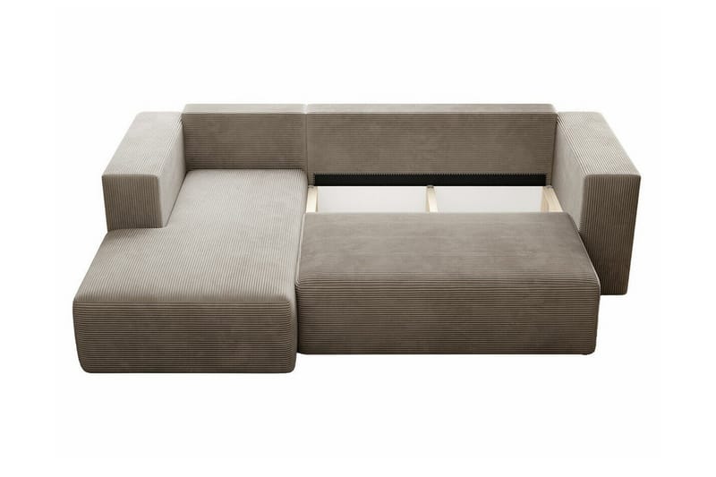 Listowel 3-sits Hörnbäddsoffa NO_BRAND Light grey/Dark grey - Møbler - Sofaer - Sovesofaer - Sovesofa divan