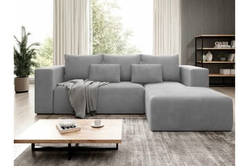 Listowel 3-sits Hörnbäddsoffa NO_BRAND Light grey/Dark grey - Møbler - Sofaer - Sovesofaer - Sovesofa divan