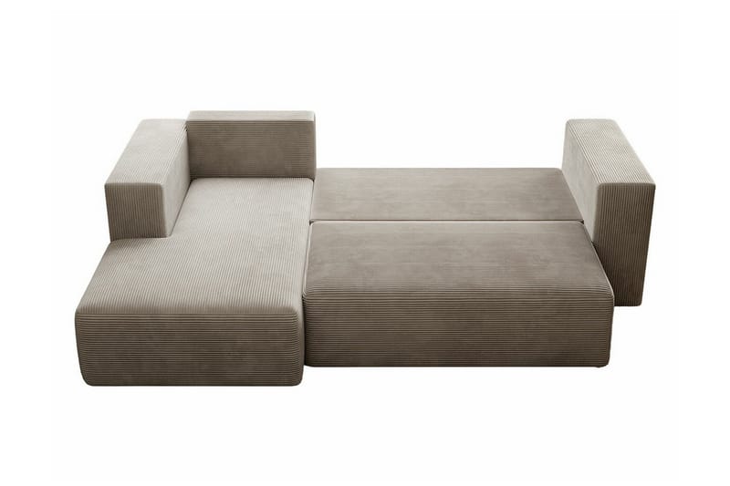 Listowel 3-sits Hörnbäddsoffa NO_BRAND Light grey/Dark grey - Møbler - Sofaer - Sovesofaer - Sovesofa divan