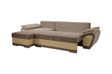 Listowel 3-sits Hörnbäddsoffa NO_BRAND White - Møbler - Sofaer - Sovesofaer - Sovesofa divan
