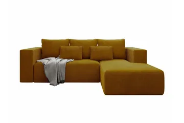 Listowel 3-sits Hörnbäddsoffa NO_BRAND Yellow - Møbler - Sofaer - Sovesofaer - Sovesofa divan
