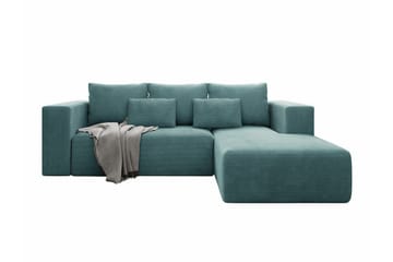 Listowel 3-sits Hörnbäddsoffa Turquoise - Møbler - Sofaer - Sovesofaer - Sovesofa divan