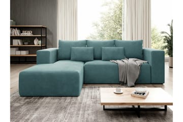 Listowel 3-sits Hörnbäddsoffa Turquoise - Møbler - Sofaer - Sovesofaer - Sovesofa divan