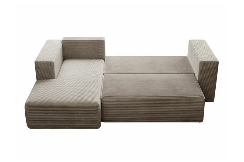 Listowel 3-sits Hörnbäddsoffa Pink - Møbler - Sofaer - Sovesofaer - Hjørnesovesofa