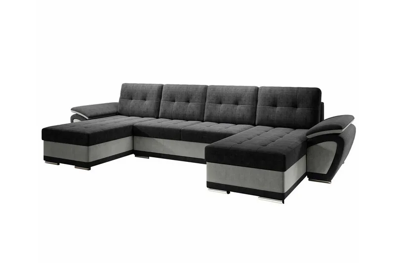 Listowel 4-sits Hörnbäddsoffa NO_BRAND Dark grey/Light grey
