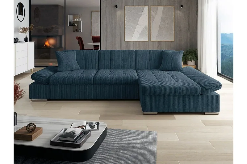 Lomux 3-seters hjørnesovesofa - Møbler - Sofaer - Sovesofaer - Langsgående sovesofa