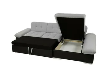 Lomux 3-sits Hörnbäddsoffa Beige/Light beige - Møbler - Sofaer - Sovesofaer - Sovesofa divan