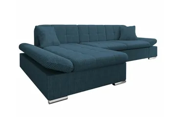 Lomux 3-sits Hörnbäddsoffa blue - Møbler - Sofaer - Sovesofaer - Langsgående sovesofa