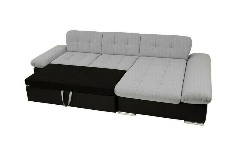 Lomux 3-sits Hörnbäddsoffa Dark green - Møbler - Sofaer - Sovesofaer - Langsgående sovesofa