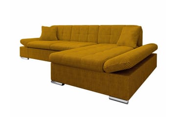 Lomux 3-sits Hörnbäddsoffa Dark yellow - Møbler - Sofaer - Sovesofaer - Hjørnesovesofa