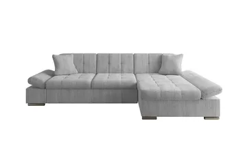 Lomux 3-sits Hörnbäddsoffa Light grey/Dark grey - Møbler - Sofaer - Sovesofaer - Langsgående sovesofa