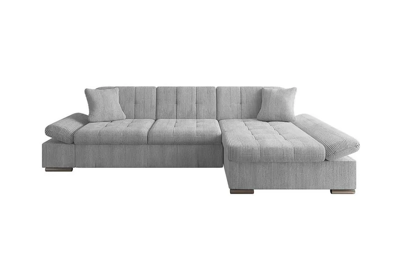 Lomux 3-sits Hörnbäddsoffa Light grey/Dark grey - Møbler - Sofaer - Sovesofaer - Langsgående sovesofa