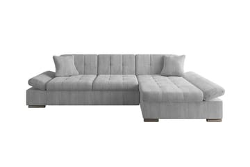 Lomux 3-sits Hörnbäddsoffa Light grey/Dark grey - Møbler - Sofaer - Sovesofaer - Langsgående sovesofa