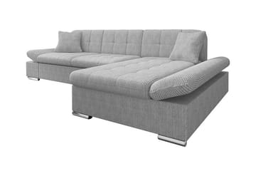 Lomux 3-sits Hörnbäddsoffa Light grey/Dark grey - Møbler - Sofaer - Sovesofaer - Langsgående sovesofa