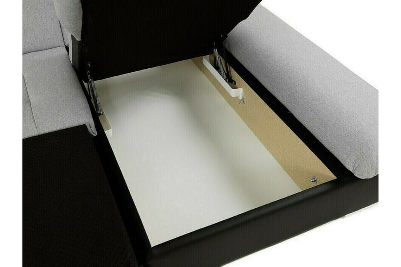 Lomux 3-sits Hörnbäddsoffa Ljusgrå - Møbler - Sofaer - Sovesofaer - Langsgående sovesofa