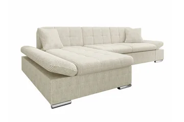 Lomux 3-sits Hörnbäddsoffa NO_BRAND beige - Møbler - Sofaer - Sovesofaer - Sovesofa divan