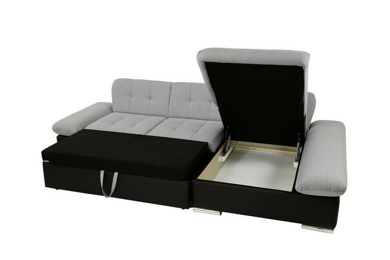 Lomux 3-sits Hörnbäddsoffa NO_BRAND Brown - Møbler - Sofaer - Sovesofaer - Hjørnesovesofa