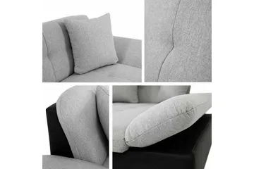 Lomux 3-sits Hörnbäddsoffa NO_BRAND White - Møbler - Sofaer - Sovesofaer - Hjørnesovesofa