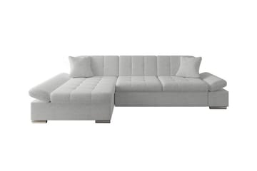 Lomux 3-sits Hörnbäddsoffa NO_BRAND White - Møbler - Sofaer - Sovesofaer - Hjørnesovesofa
