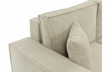 Magston 3-seter Venstre Hjørnesovesofa 125x200 cm med Oppbevaring i Kordfløyel - Blå - Møbler - Sofaer - Sovesofaer - Sovesofa divan