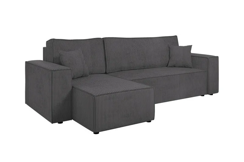 Magston 3-seters Hjørnesovesofa, Grå