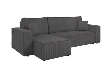 Magston 3-seters Hjørnesovesofa - Grå - Møbler - Sofaer - Sovesofaer - Hjørnesovesofa