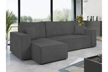 Magston 3-seters Hjørnesovesofa - Grå - Møbler - Sofaer - Sovesofaer - Hjørnesovesofa