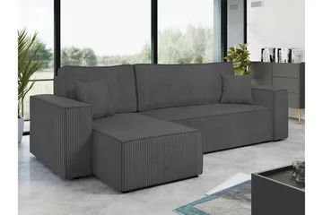 Magston 3-seters Hjørnesovesofa - Grå - Møbler - Sofaer - Sovesofaer - Hjørnesovesofa