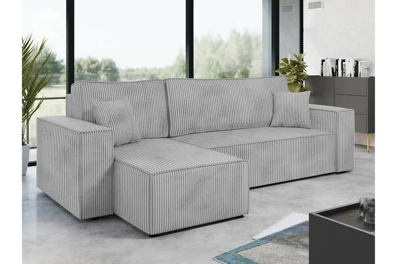 Magston 3-seters Hjørnesovesofa - Lysegrå - Møbler - Sofaer - Sovesofaer - Hjørnesovesofa