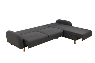 Malkiat Hjørnesovesofa - Antrasitt - Møbler - Sofaer - Sovesofaer - Hjørnesovesofa
