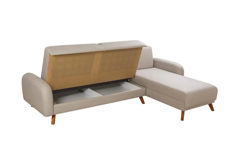 Malkiat Hjørnesovesofa - Cream - Møbler - Sofaer - Sovesofaer - Hjørnesovesofa