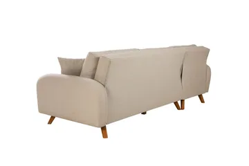 Malkiat Hjørnesovesofa - Cream - Møbler - Sofaer - Sovesofaer - Hjørnesovesofa