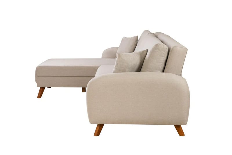 Malkiat Hjørnesovesofa - Cream - Møbler - Sofaer - Sovesofaer - Hjørnesovesofa