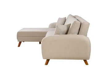 Malkiat Hjørnesovesofa - Cream - Møbler - Sofaer - Sovesofaer - Hjørnesovesofa