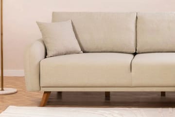 Malkiat Hjørnesovesofa - Cream - Møbler - Sofaer - Sovesofaer - Hjørnesovesofa