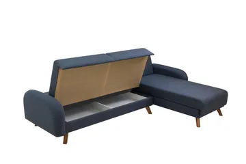 Malkiat Hjørnesovesofa - Mørkeblå - Møbler - Sofaer - Sovesofaer - Hjørnesovesofa